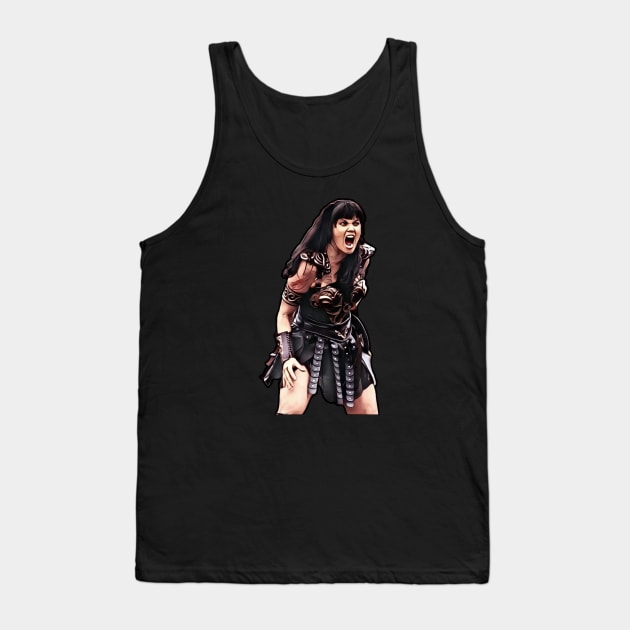 Angry Xena Tank Top by CharXena